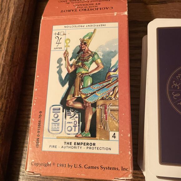 Vintage Cagliostro Tarot Deck Made in Italy by Modiano in Box 1981 Instructions - Picture 2 of 10